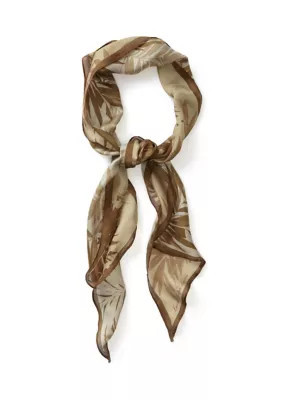 Lauren Ralph Lauren Women's Tonal Leaf Oblong Scarf with Bias Cut Ends | Belk