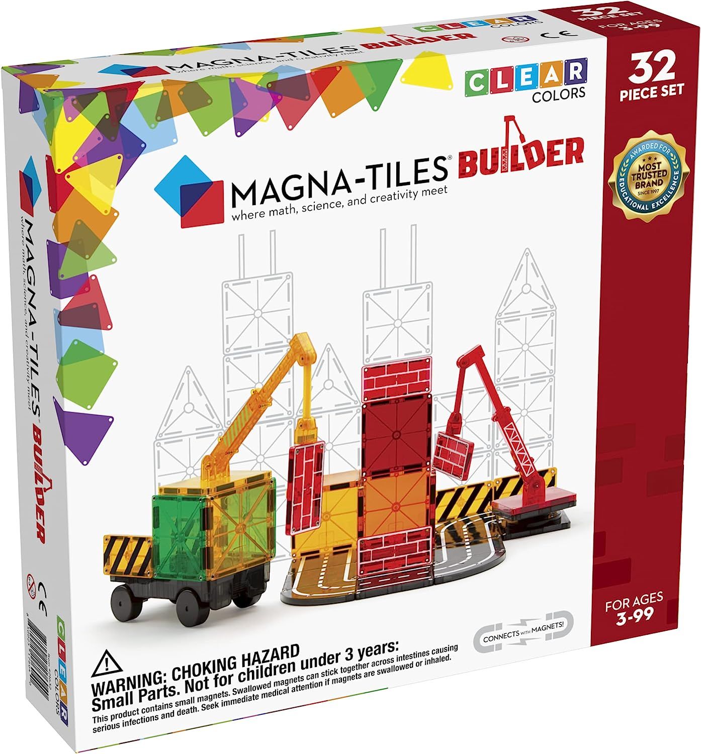Magna-Tiles Builder Set, The Original Magnetic Building Tiles for Creative Open-Ended Play, Educa... | Amazon (US)