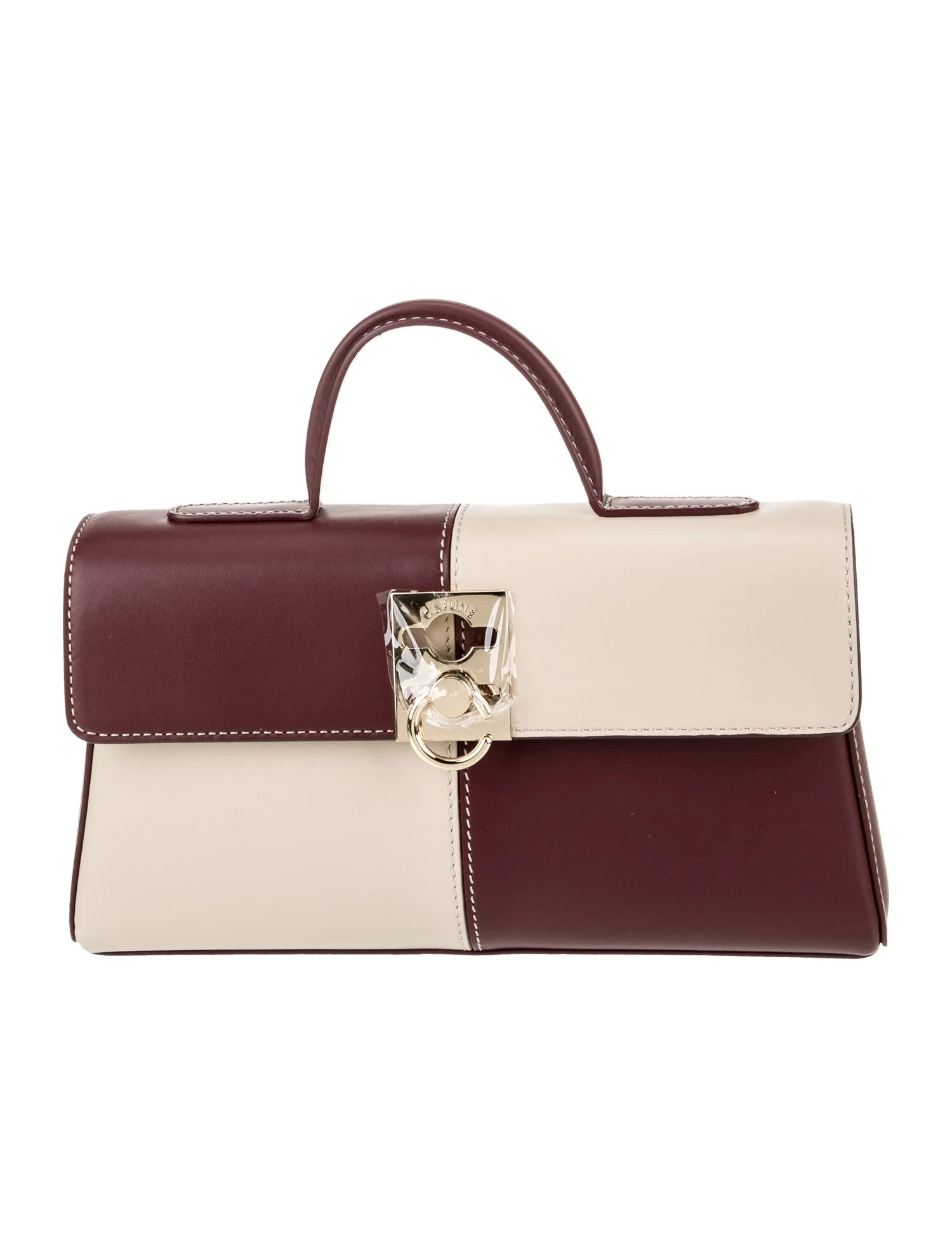 Cafuné Leather Top Handle Bag - Neutrals Handle Bags, Handbags - WCAFN21921 | The RealReal | The RealReal