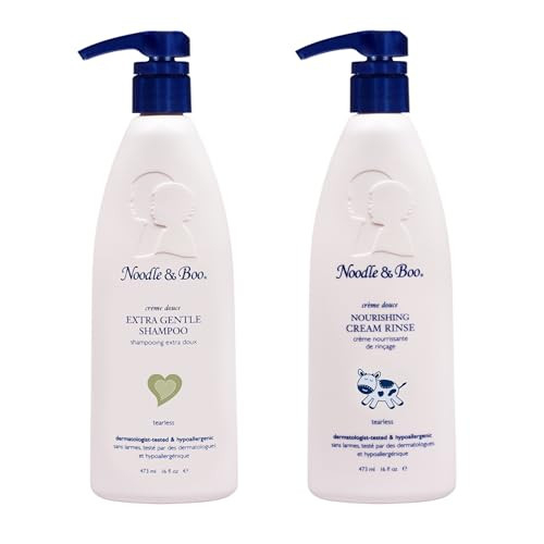 Noodle & Boo Extra Gentle Baby Shampoo and Conditioner Set | Tear-Free, Hypoallergenic, Plant-Based, Pediatrician-Tested | Gentle Hair Care for Sensitive Scalps & Delicate Hair, 16 fl oz Each | Amazon (US)