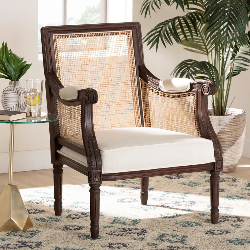 bali & pari Desmond Traditional French Wood Accent Chair | Bed Bath & Beyond