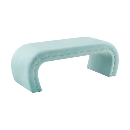 TOV Furniture Kenya Bright Blue Velvet Bench | Walmart (US)