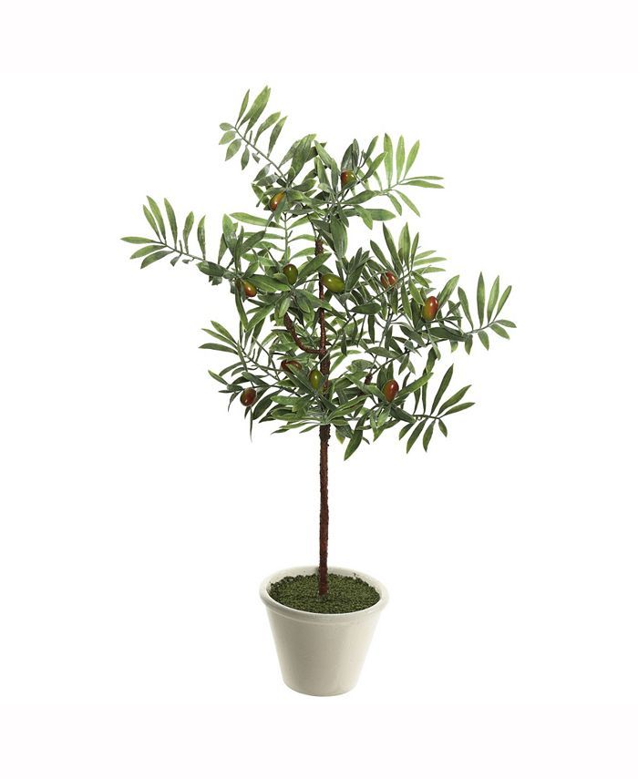 27" Artificial Green Olive Hill Tree | Macys (US)