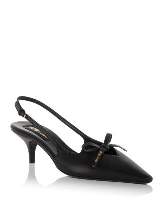 Women's Bow Slingback Pumps | Bloomingdale's (US)
