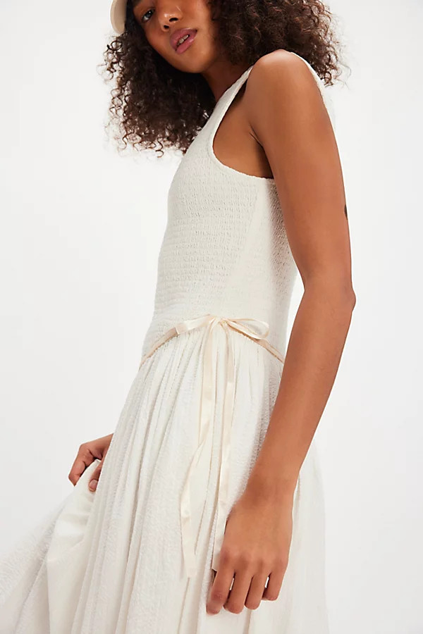 Nightingale Seersucker Midi Dress | Free People (Global - UK&FR Excluded)
