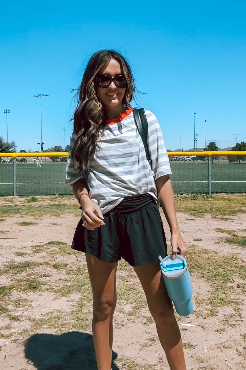 Love this top from Amazon! Flutter shorts from aerie and they have built in shorts under! Ruffle socks and sambas. Small in top and shorts 

#LTKfindsunder100 #LTKstyletip #LTKfindsunder50