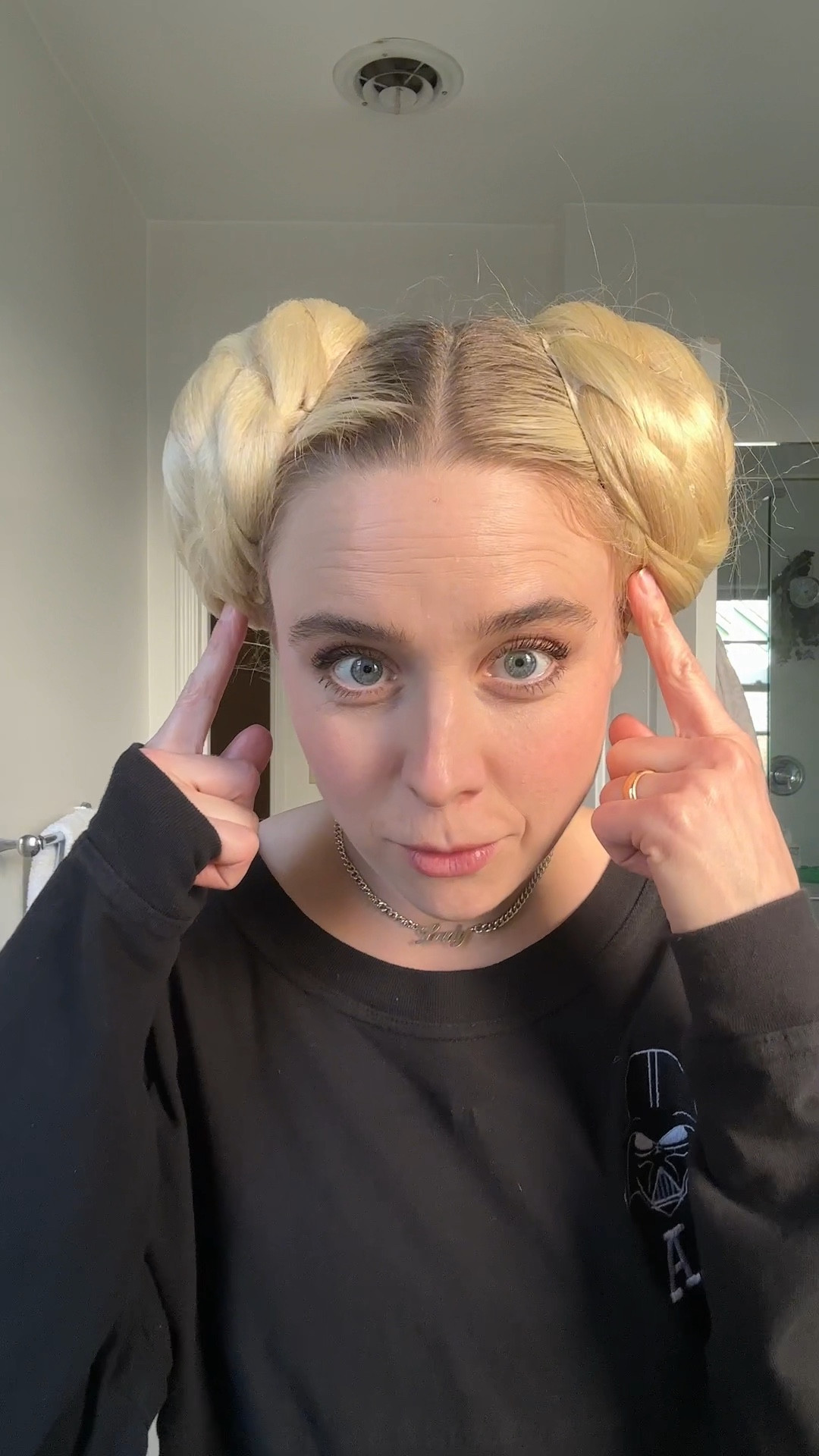 Princess Leia Buns Cosplay for Star Wars Night at Disneyland

#LTKstyletip