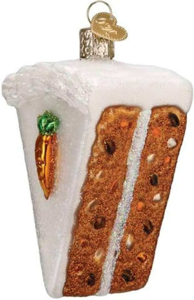 Old World Christmas Carrot Cake Glass Hanging Ornament | Amazon (US)