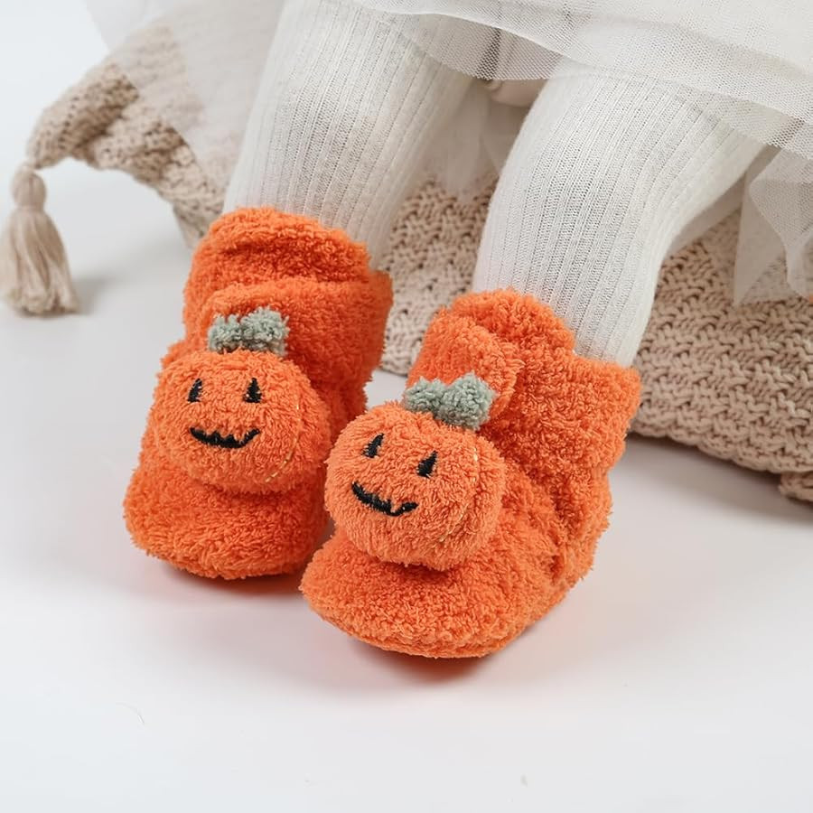 Ohwawadi Infant Baby Slippers Girls Boys Booties Warm Baby Socks Shoes Newborn Crib Shoes Baby Fo... | Amazon (US)