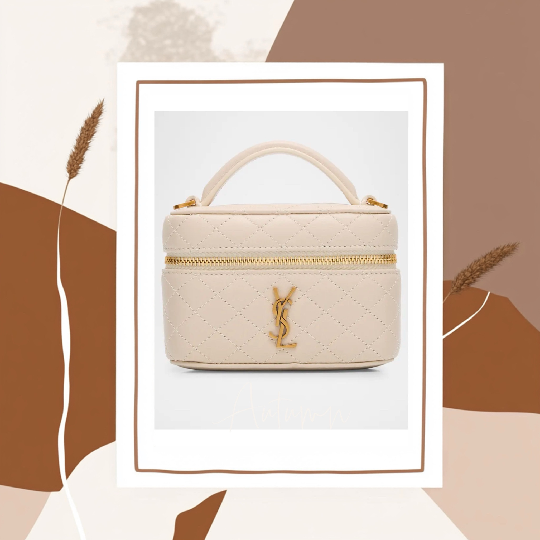 Saint Laurent's vanity top handle bag, crafted in soft quilted leather, offers a sophisticated and stylish silhouette.

#LTKTravel #LTKStyleTip #LTKMostLoved