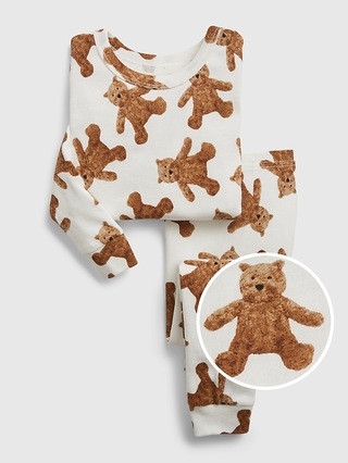 babyGap 100% Organic Cotton Brannan Bear Print PJ Set | Gap (US)