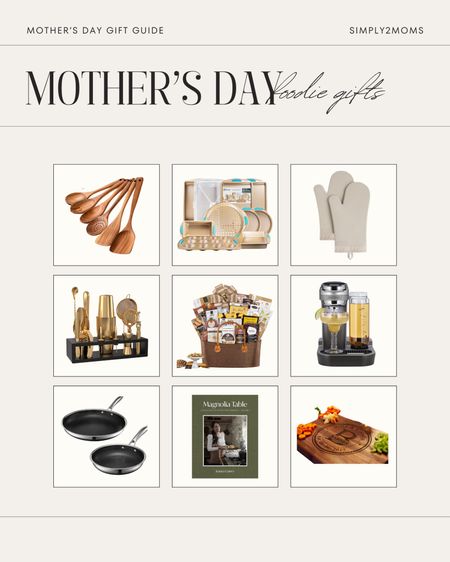 Spoil your foodie loving mom for Mother’s Day with gifts she’ll enjoy for cooking in the kitchen. Find the perfect gift in our Mother’s Day gift guide. Choose from top picks including cooking utensils, nonstick, baking pan set, silicone oven set, bartender kit, gourmet food gift, baskets, cocktail machine, nonstick pan set, cookbooks, and a customized cutting board.

#LTKfindsunder100 #LTKGiftGuide #LTKhome