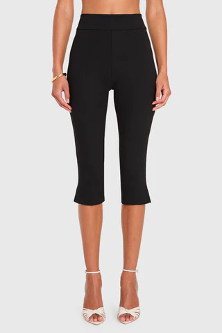 Amanda Uprichard Nico Capri Pants in Black - Size 10 | Amanda Uprichard