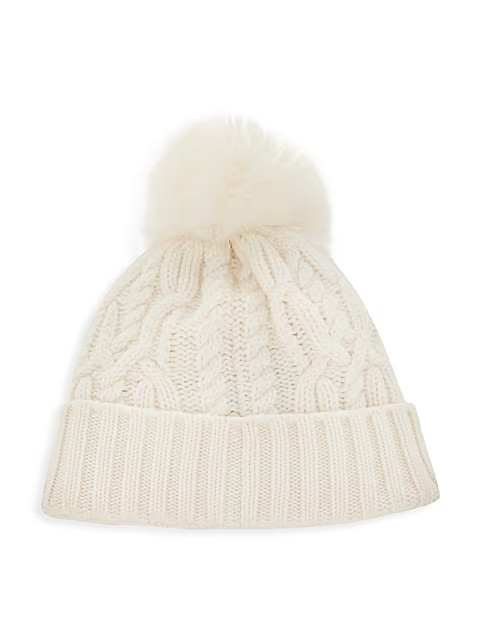 Faux Fur Pom Pom Beanie | Saks Fifth Avenue
