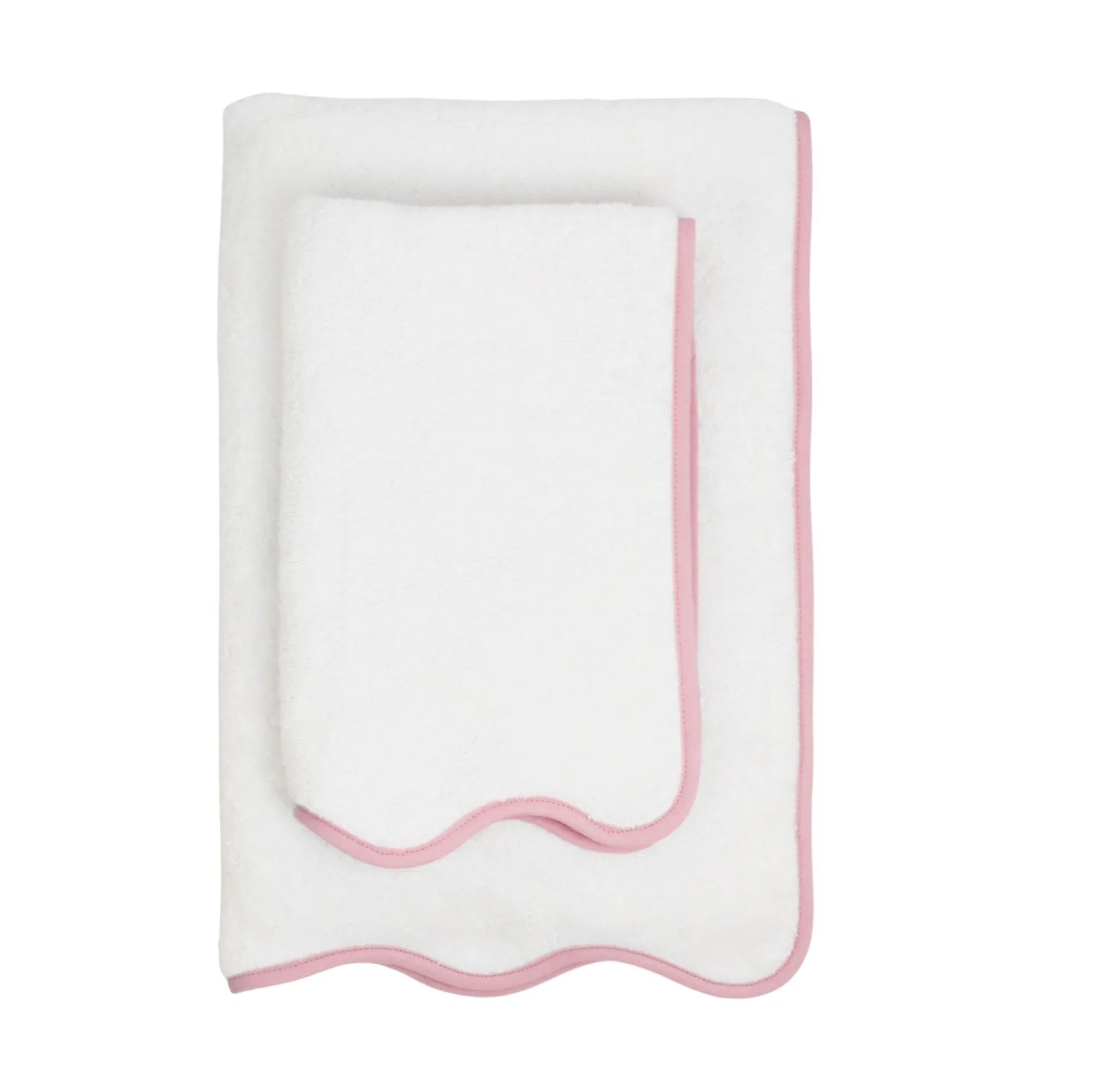 Pink Somerset Scallop Towel Collection | Biscuit Home