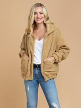 'Carole' Teddy Bear Fleece Jacket | Goodnight Macaroon