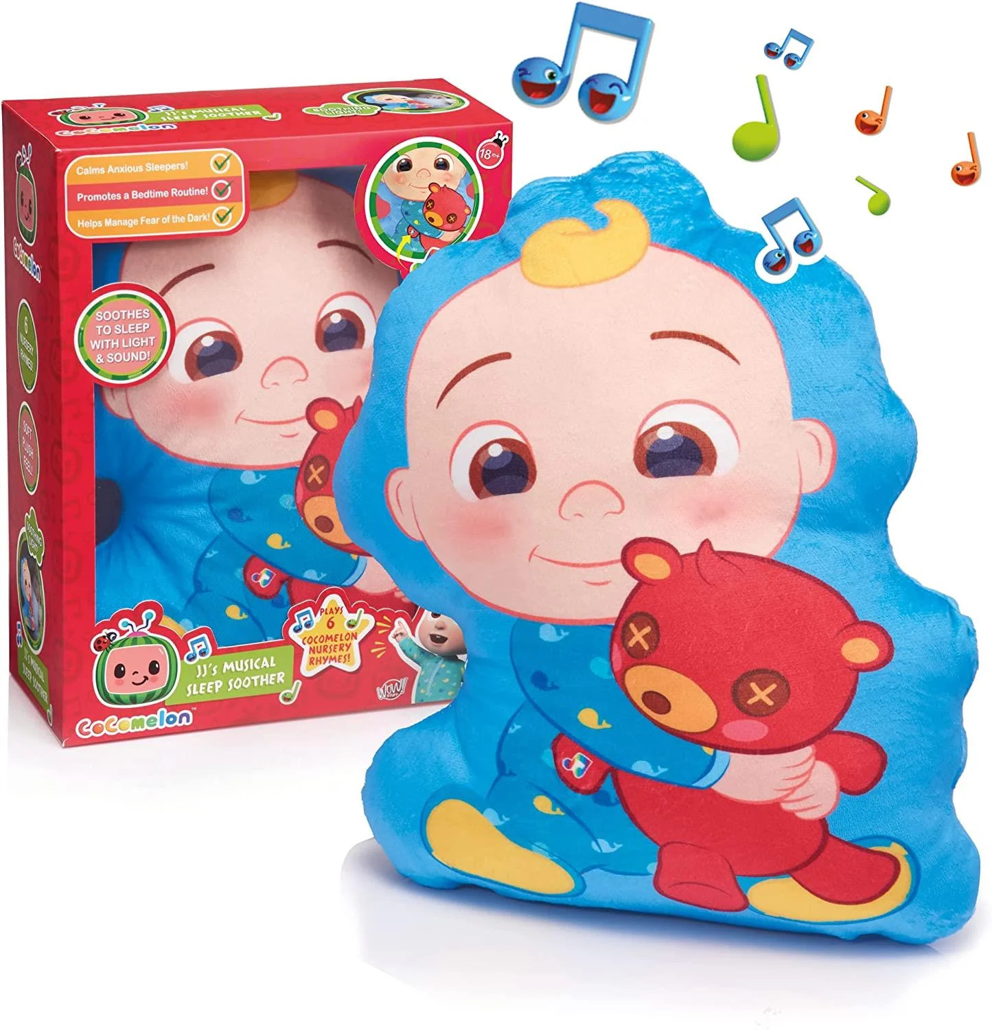CoComelon JJs Musical Sleep Soother Bedtime Night Light Lullaby Pillow WOW! Stuff | Walmart (US)