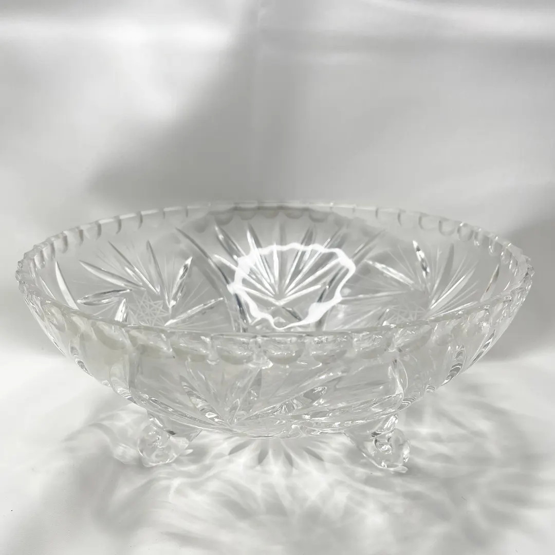 Crystal Footed Bowl - Vintage - Etsy | Etsy (US)