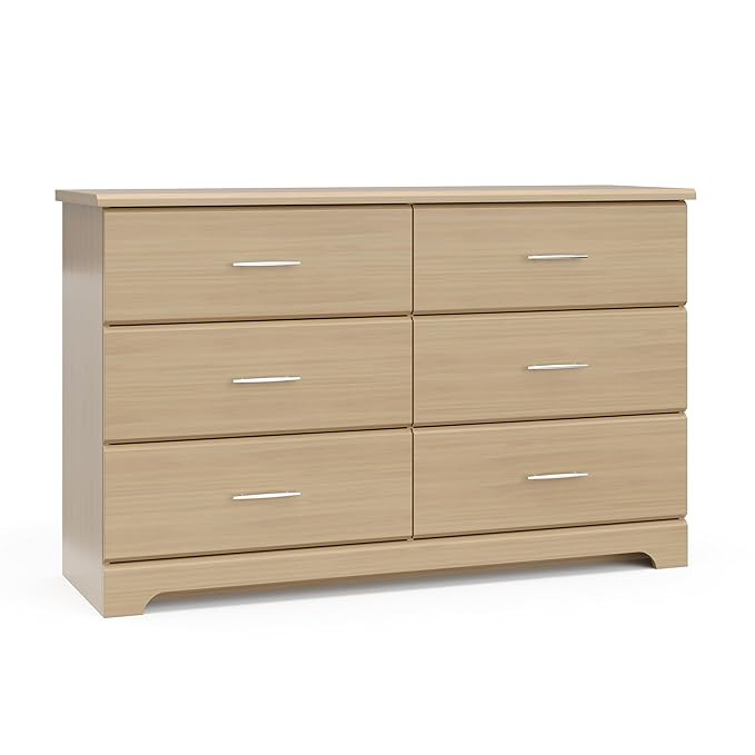Storkcraft Brookside 6-Drawer Dresser (Driftwood) – GREENGUARD Gold Certified, Wood Dresser for... | Amazon (US)