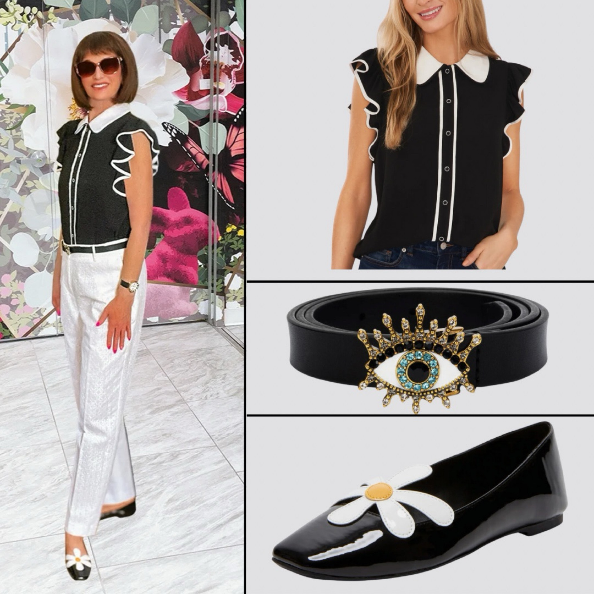 SALE ALERT!! 35% off this ruffled sleeve blouse!! 
Love me a sweet Ruffle 💖 And a pretty Daisy on SALE for 25% off 🌼 Step out in Style 
Teacher Outfit- Country Concert Outfit - Back to School - Nordstrom- Shoes - WorkWear 

Follow my shop @fashionistanyc on the @shop.LTK app to shop this post and get my exclusive app-only content!

#liketkit #LTKStyleTip #LTKWorkwear
@shop.ltk
https://liketk.it/4Ov9y

#LTKFindsUnder50 #LTKShoeCrush #LTKSaleAlert