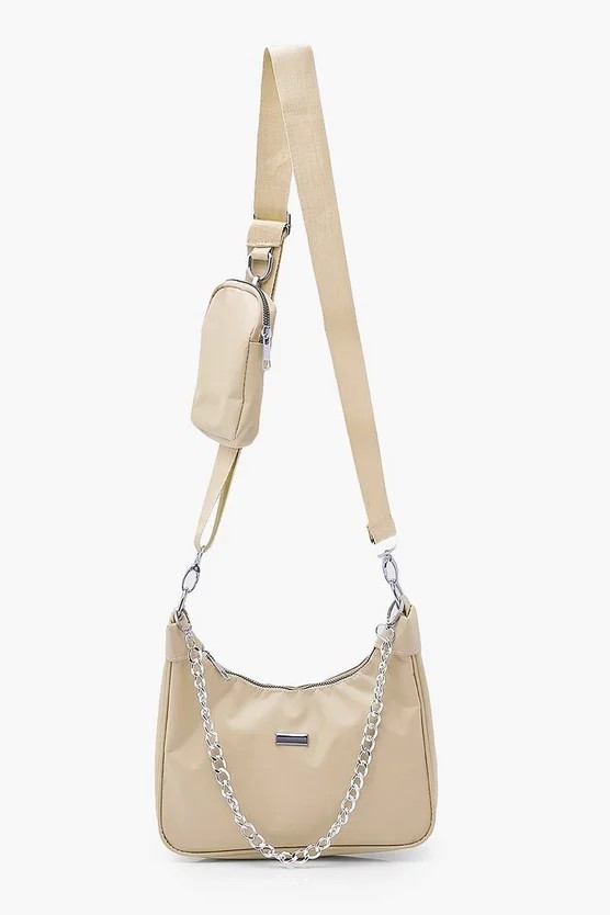 Nylon Multi Way Cross Body With Mini Bag | Boohoo.com (US & CA)