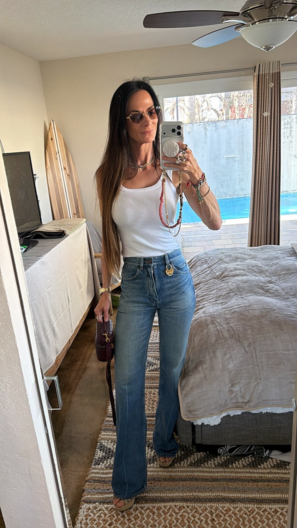 Basic… but make it designer 💅✨

Viral denim, a simple white tank, and a little extra on the details—because it’s always the accessories that do the talking.

This tiny charm? Yeah… she understood the assignment 😉 

Effortless, elevated, and just the right amount of cool.

Wearing size 24 in denim 

#OOTNStyle #DenimStyle #ElevatedBasics #DesignerDetails #NicoleColeeStyle

#LTKootd #LTKdayinmylife #LTKgrwm