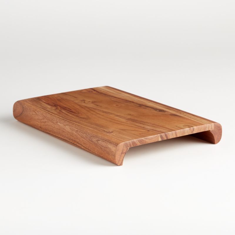 Byhring Rectangle Wood Serving Board + Reviews | Crate and Barrel | Crate & Barrel