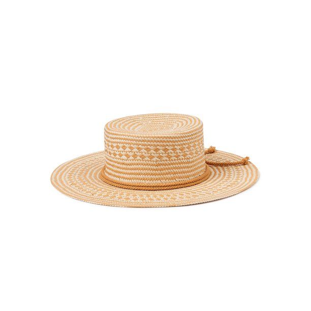 Time and Tru Women’s Two-Tone Boater Hat, Adult Female Boater Hat, Boater Sunhat - Walmart.com | Walmart (US)