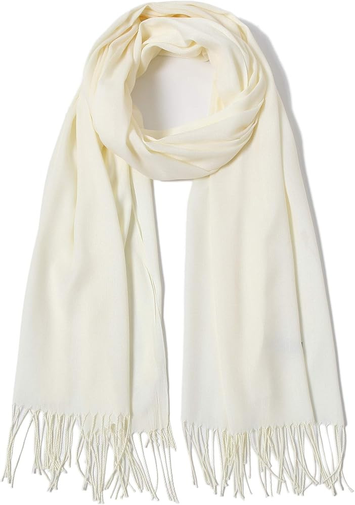 Pashmina Shawls and Wraps Large Scarfs for Women Wedding Party Bridal Long Fashion Solid Shawl Wrap  | Amazon (US)