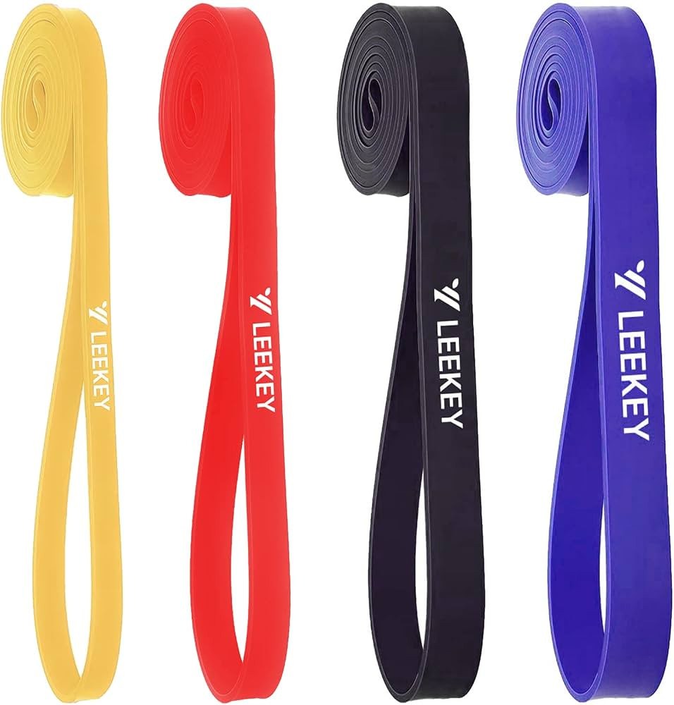 LEEKEY Resistance Band Set, Pull Up Assist Bands - Stretch Resistance Band Exercise Bands - Mobil... | Amazon (US)