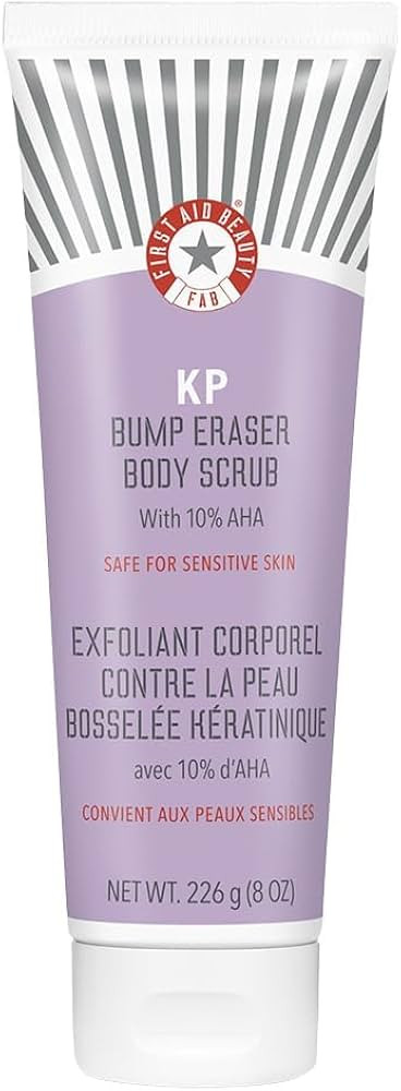First Aid Beauty KP Bump Eraser Body Scrub with 10% AHA, Keratosis Pilaris Skin Exfoliator with G... | Amazon (US)