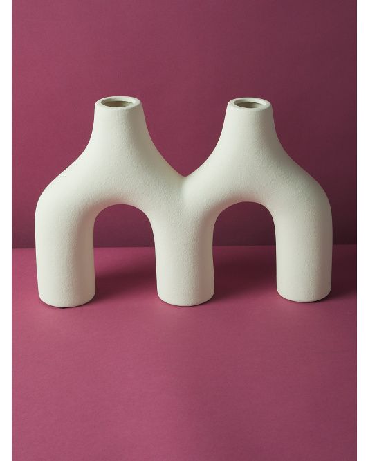 11x16 Ceramic Modern Double Vase | Living Room | HomeGoods | HomeGoods