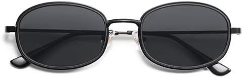 Retro Oval Sunglasses for Women Men Trendy Large Round Y2k Sunnies AP3681 | Amazon (US)