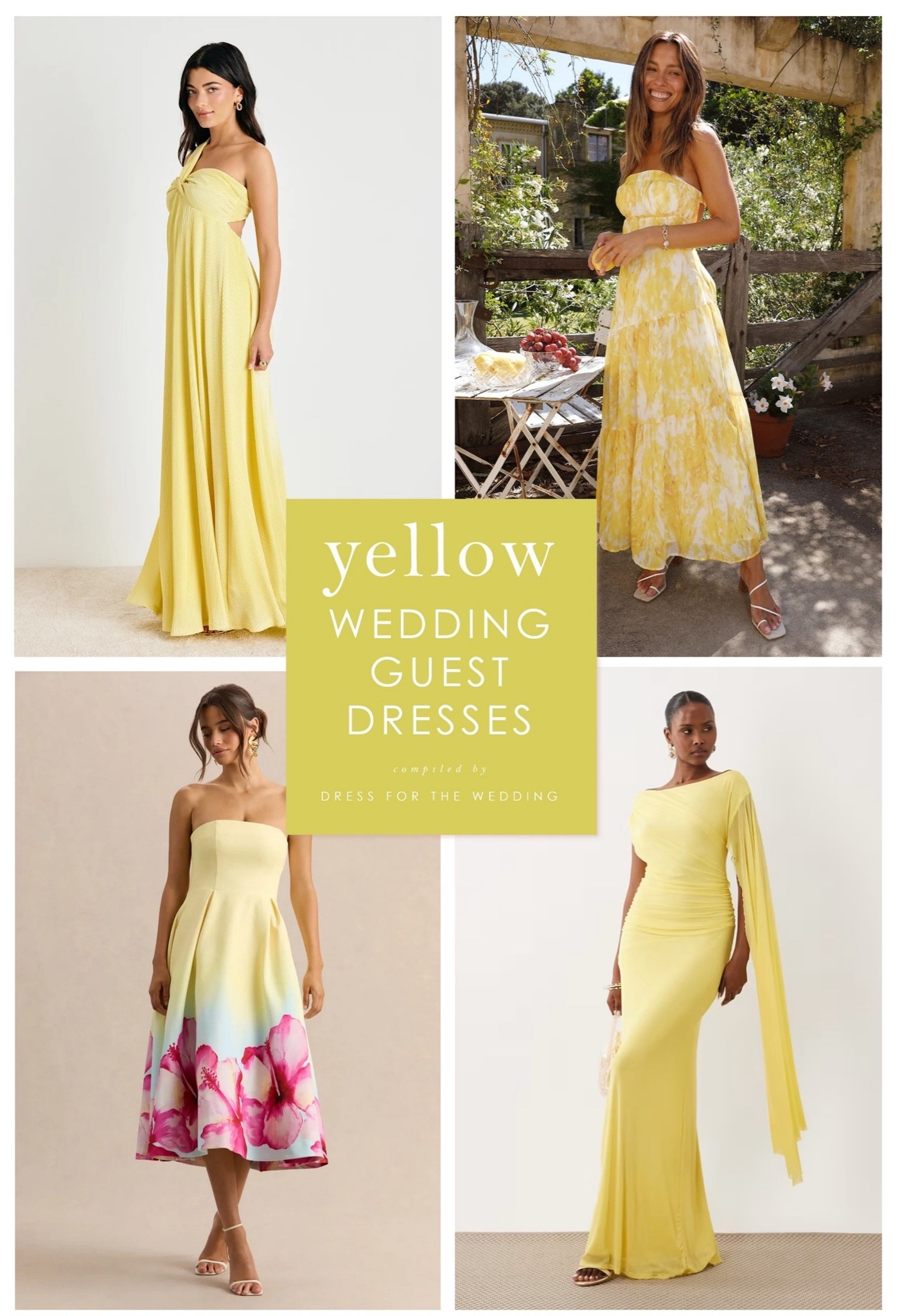 30 dress ideas for yellow dresses for weddings. Yellow wedding guest dresses for fall wedding, spring and summer weddings. Bright and butter yellow midi dresses, maxi dresses, semi formal dresses and formal dresses for summer wedding attire. @Lulus @ASOS 💛Follow Dress for the Wedding for cute dresses, sale alerts, wedding style and decor! Visit us at dressforthewedding.com for more!

#LTKootd #LTKgrwm #LTKWedding
