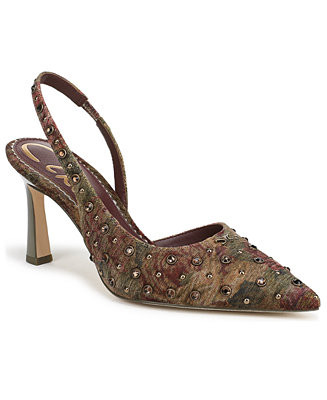 Circus NY by Sam Edelman Women's Tallie Rhinestone Pointed-Toe Asymmetrical Pumps - Macy's | Macy's