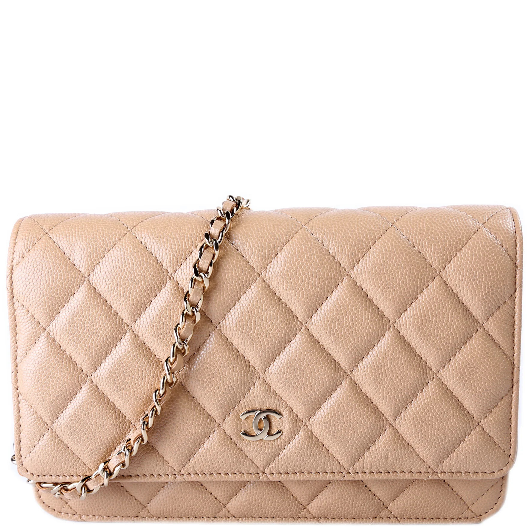 WOC Classic Quilted Caviar | Keeks Designer Handbags
