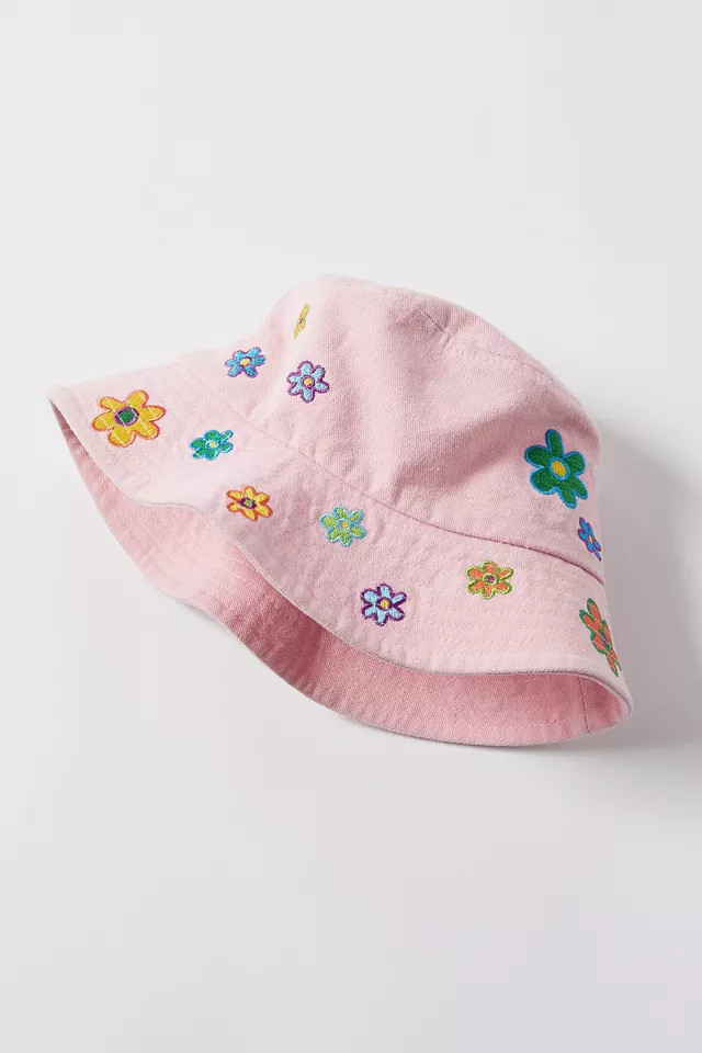 Poppy Embroidered Bucket Hat | Urban Outfitters (US and RoW)
