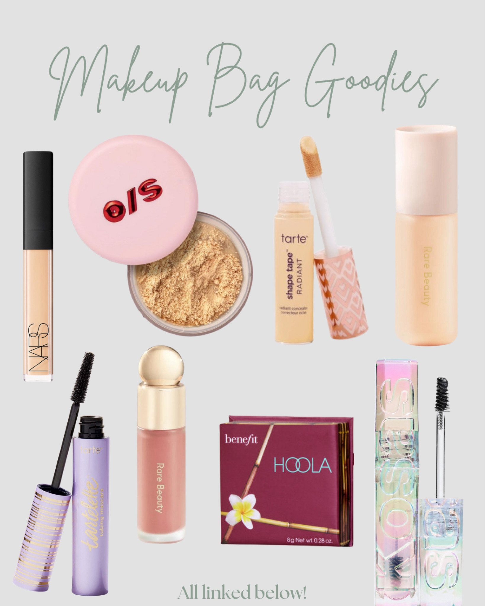 My go to products in my makeup bag! 