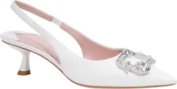 kate spade new york renata pointed toe kitten heel slingback pump (Women) | Nordstrom | Nordstrom