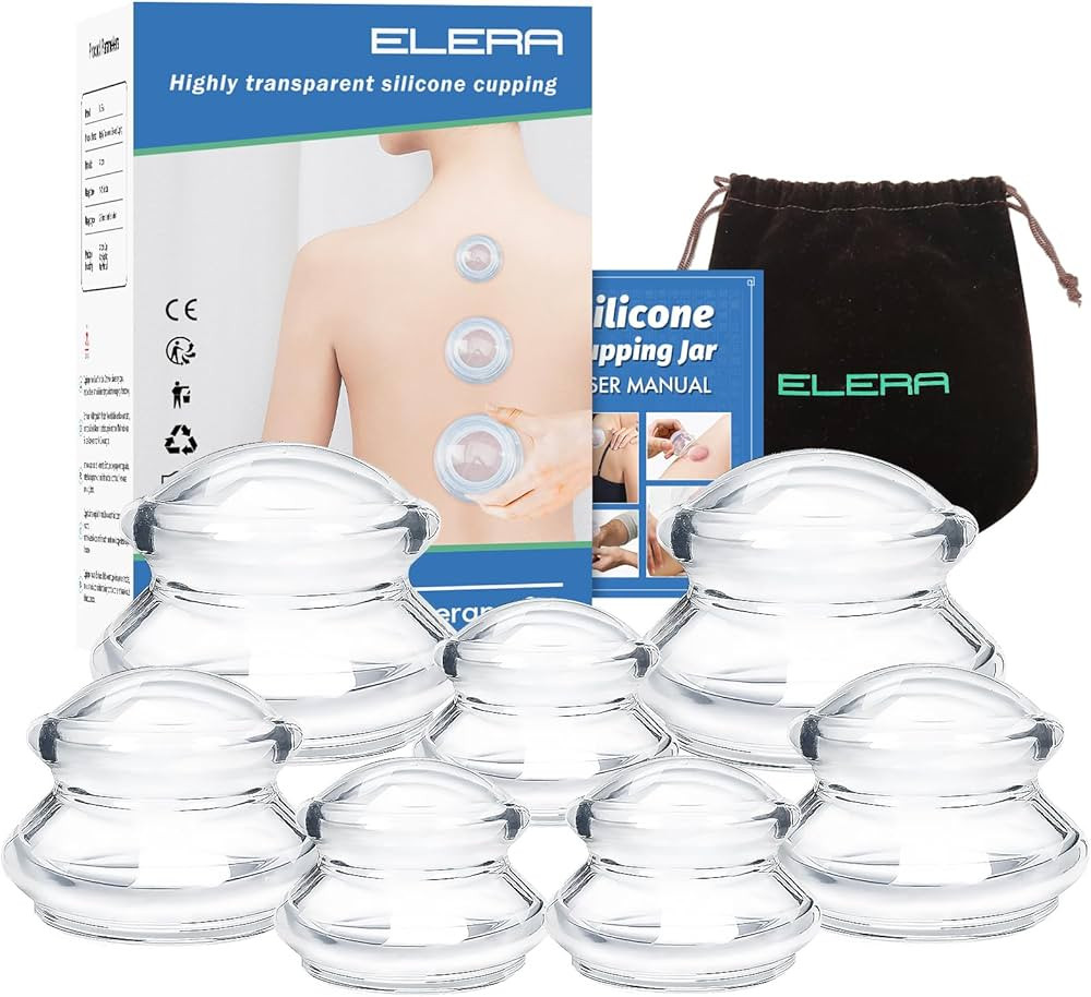 ELERA Silicone Cupping Therapy Set, Professionally Chinese Massage Cups for Cupping Therapy and C... | Amazon (US)