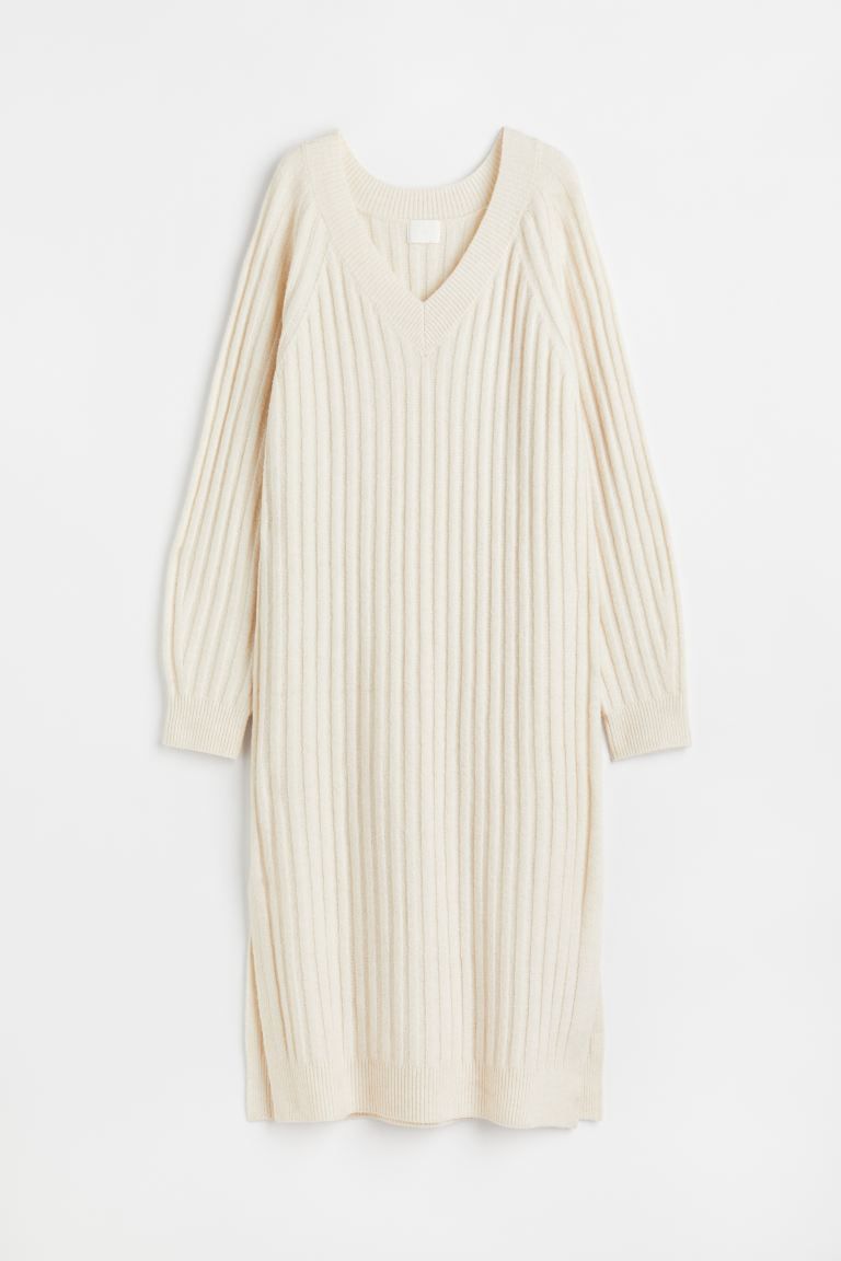 V-neck Rib-knit Dress | H&M (US)