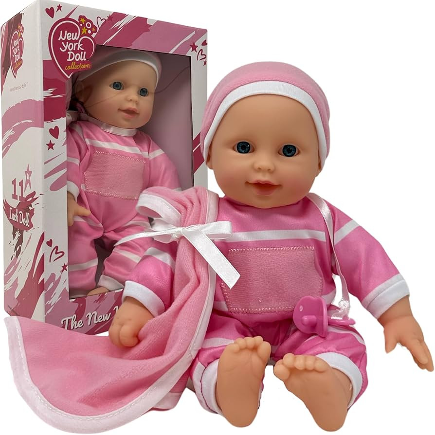The New York Doll Collection 11 inch Soft Body Baby Doll in Gift Box - 11" Doll Toy for Kids, Boy... | Amazon (US)