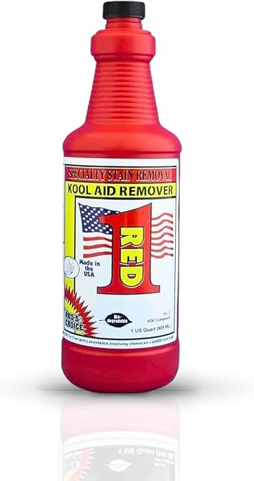 Pro's Choice Fabric Stain Remover Red 1 - Stain Remover for Synthetic Food Colors/Dyes - Carpet &... | Amazon (US)