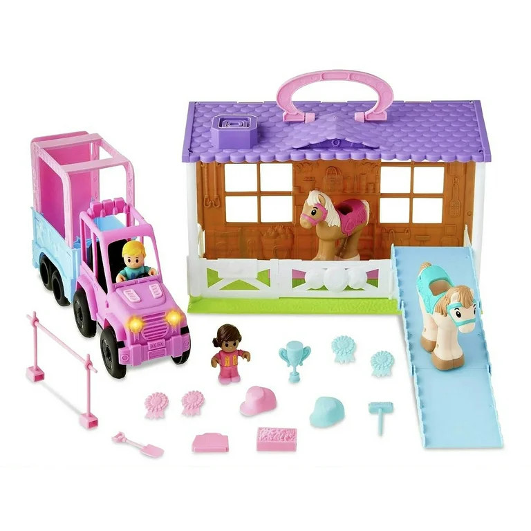 Kid Connection Pony Ranch Play Set with Lights and Sounds, 36 Pieces, Toddler Toys | Walmart (US)
