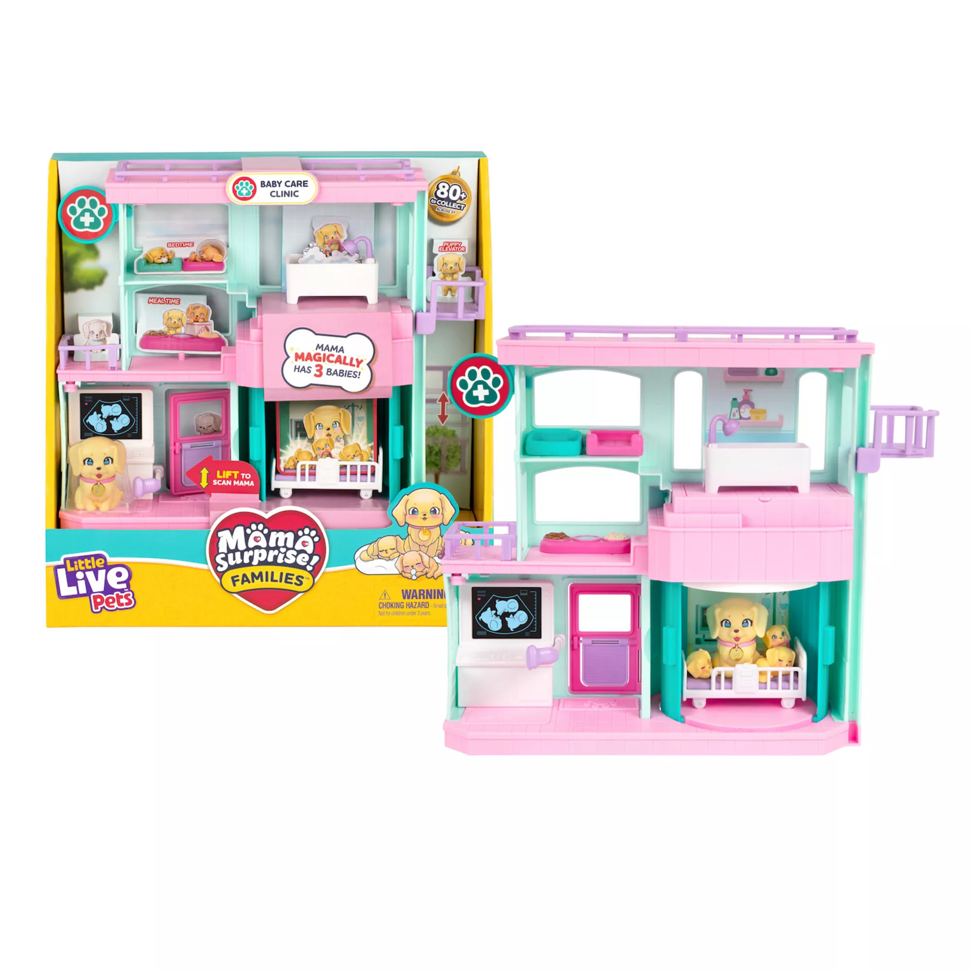 Little Live Pets Mama Surprise Families Baby Care Clinic Playset | Kohl's