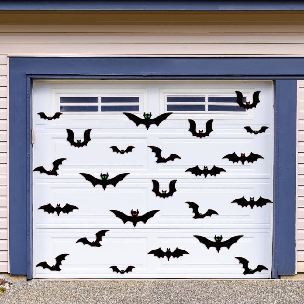 Magnetic Bats Halloween Garage Door Decorations, Magnet Bats Halloween Decorations with Individua... | Amazon (US)