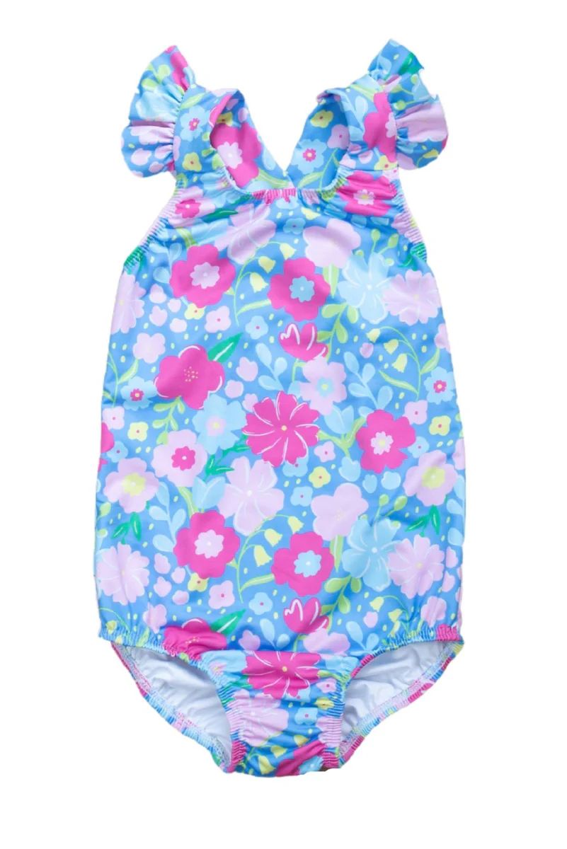 Summer Blooms One-Piece Swimsuit | Grace and James Kids