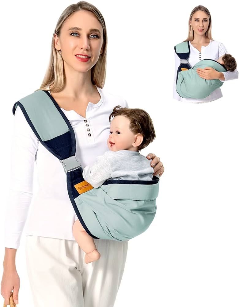 Shiaon Baby Sling Carrier Newborn to Toddler, Adjustable Baby Carrier Sling, Baby Wrap Sling, Bab... | Amazon (US)