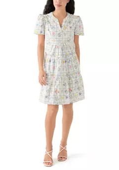 Women's Short Sleeve Tiered Dress | Belk