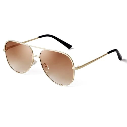 SORVINO Oversized Aviator Sunglasses for Women Men Trendy Retro Bulk Shade Black Faded Sun Glasses Classic UV Protection | Amazon (US)